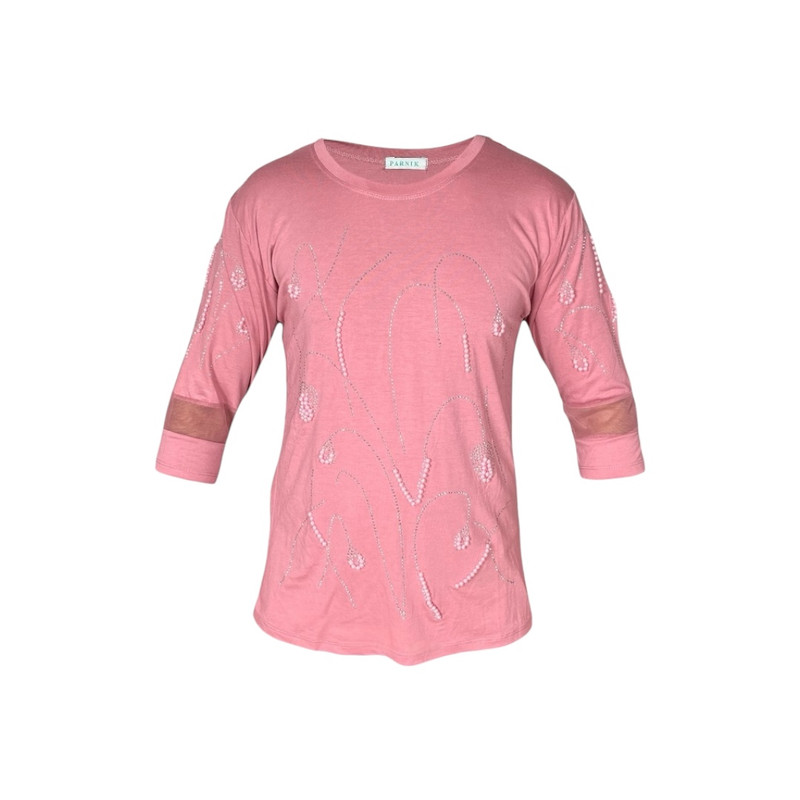 بلوز آستین سه ربع زنانه مدل  آماندیس AM113