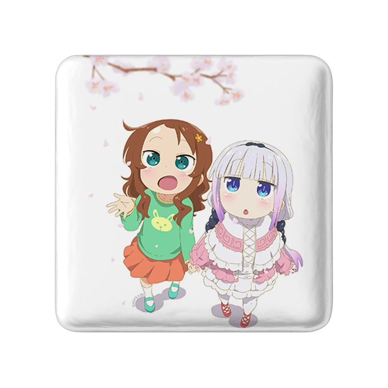 پیکسل خندالو طرح سایکاوا و کانا انیمه اژدهای خدمتکار کوبایاشی مدل مربعی کد 36275