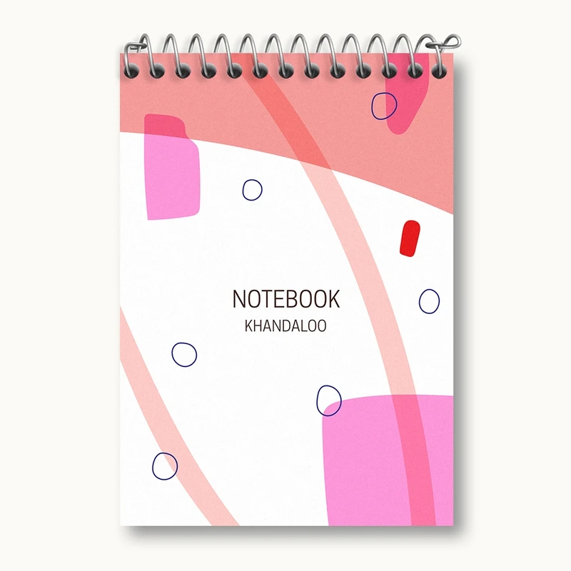 دفتر یادداشت 50 برگ خندالو مدل انتزاعی کد N155