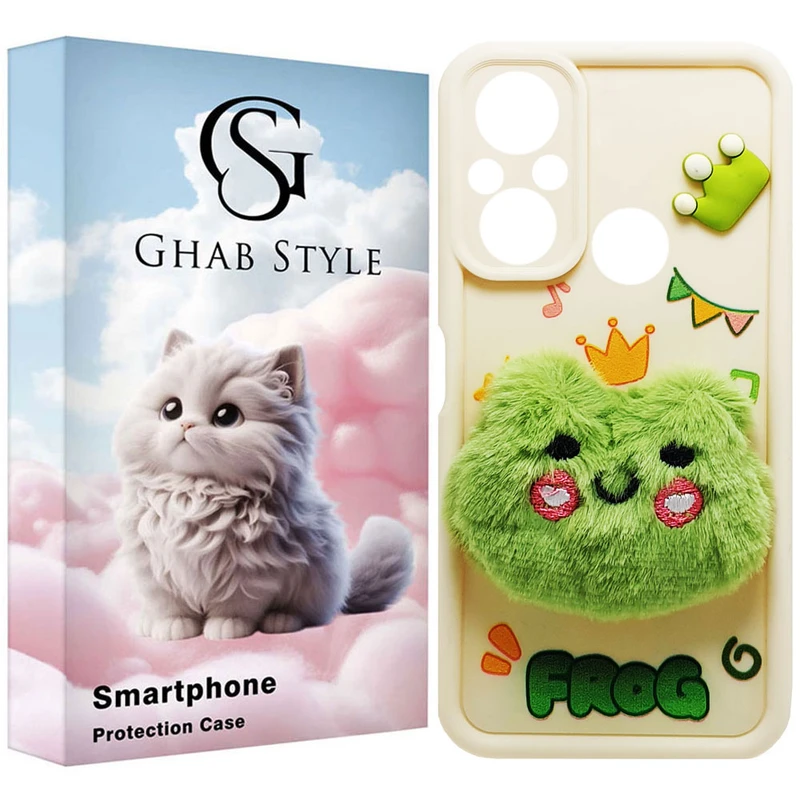 کاور قاب استایل مدل سیلیکونی طرح مخملی مناسب برای گوشی موبایل شیائومی Redmi 12C / Poco C55