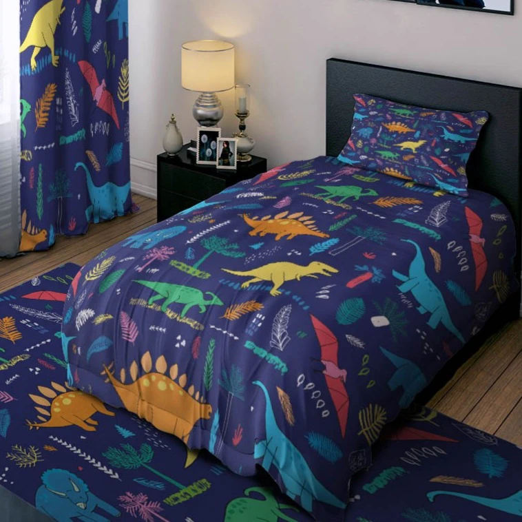 سرویس خواب 1 نفر 4 تکه مدل دایناسورها کد 1195