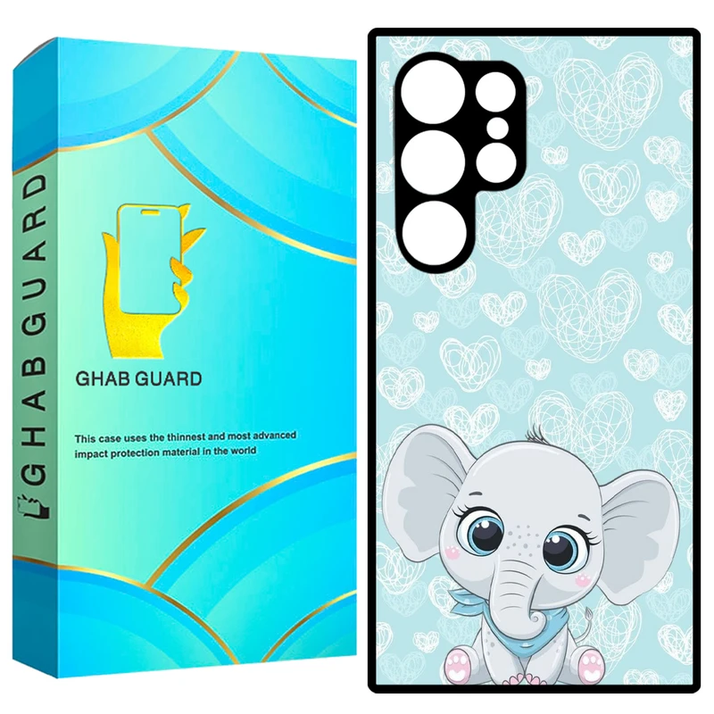 کاور قاب گارد طرح فیل مدل GS23U20 مناسب برای گوشی موبایل سامسونگ Galaxy S23 Ultra 5G