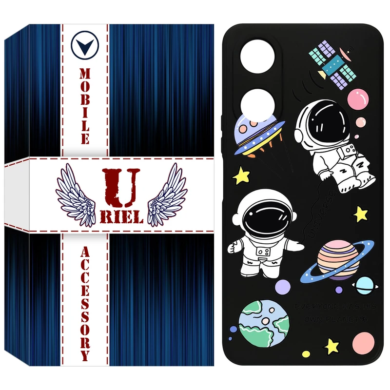 کاور یوریل مدل KSH کد 25 طرح فضانوردان مناسب برای گوشی موبایل آنر X5 Plus
