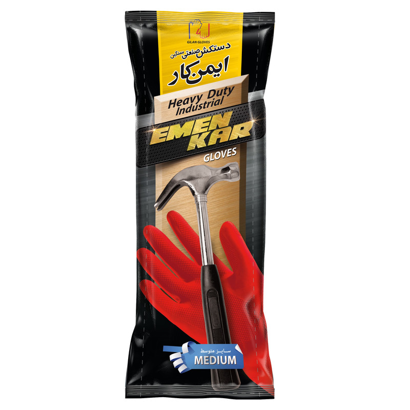 دستکش صنعتی گیلان مدل ایمن کار کد L