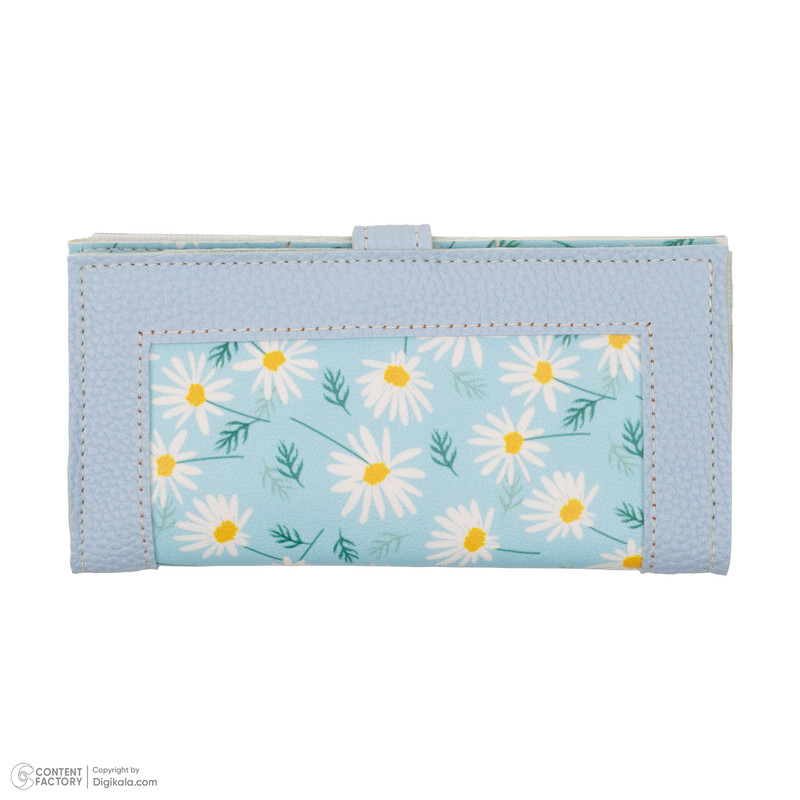 کیف پول زنانه طرح گل بابونه مدل WPA041203