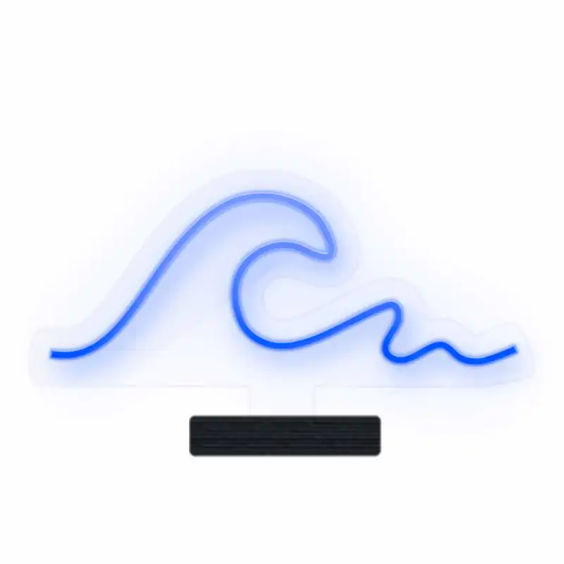 چراغ رومیزی ریموت دار مدل WAVE-GL_BL-GLASS