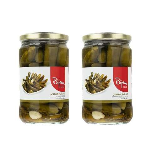خیارشور معمولی بیژن - 660 گرم مجموعه 2 عددی