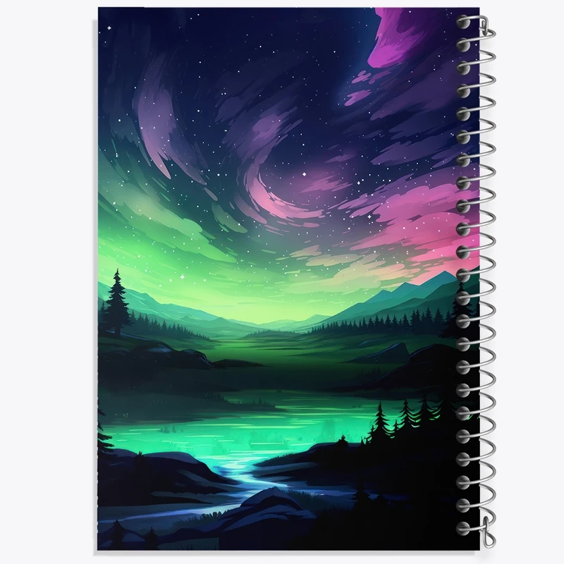 دفتر نت موسیقی 50 برگ خندالو مدل شفق قطبی کد F2604