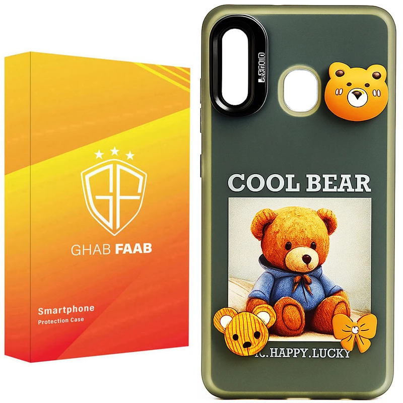 کاور قاب فاب مدل سوکول برجسته طرح دخترانه مناسب برای گوشی موبایل سامسونگ Galaxy A10s