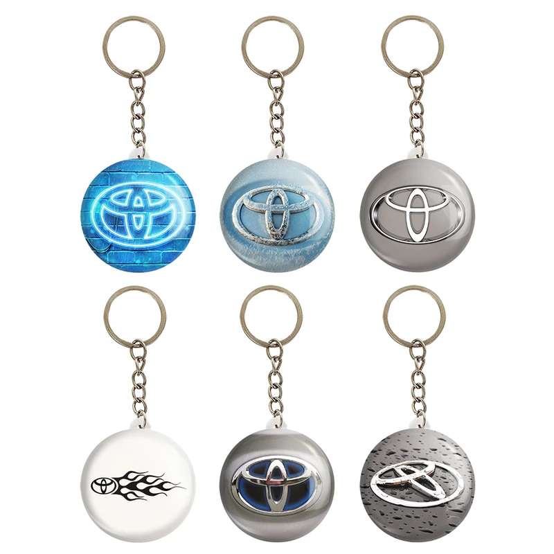 جاکلیدی خندالو مدل تویوتا Toyota کد 1462B مجموعه 6 عددی