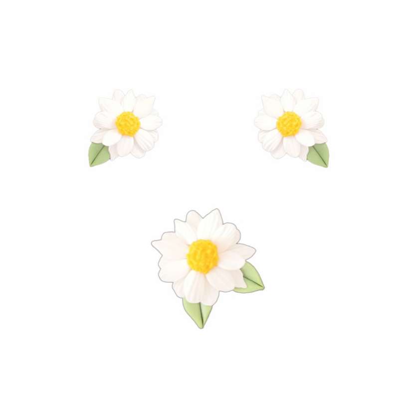 نیم ست زنانه مدل گل بابونه