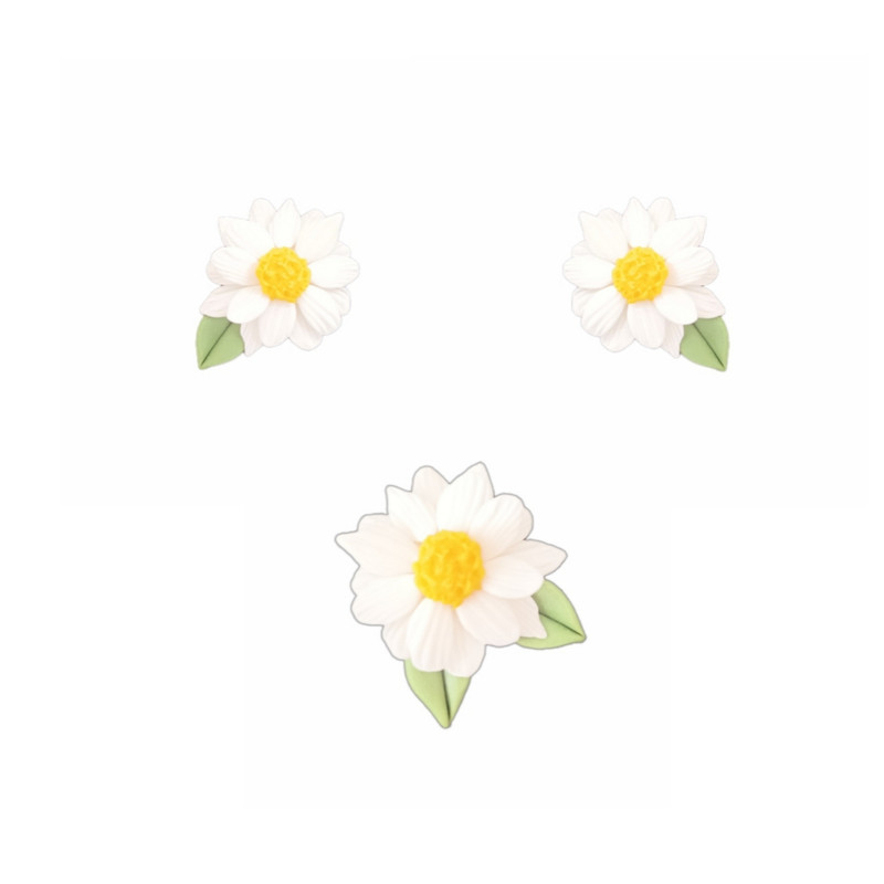 نیم ست زنانه مدل گل بابونه