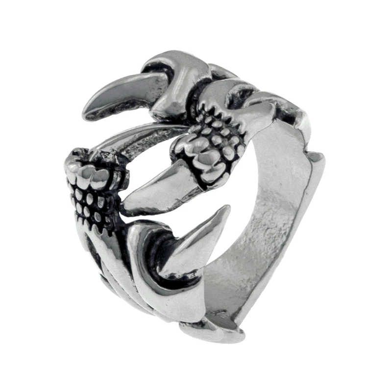 انگشتر مردانه برانت طرح چنگال اژدها