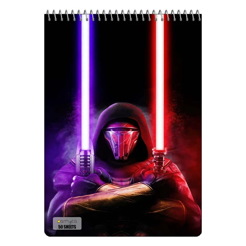 دفتر نقاشی 50 برگ سیمی کارنیکا طرح جنگ ستارگان Star Wars کد 62997