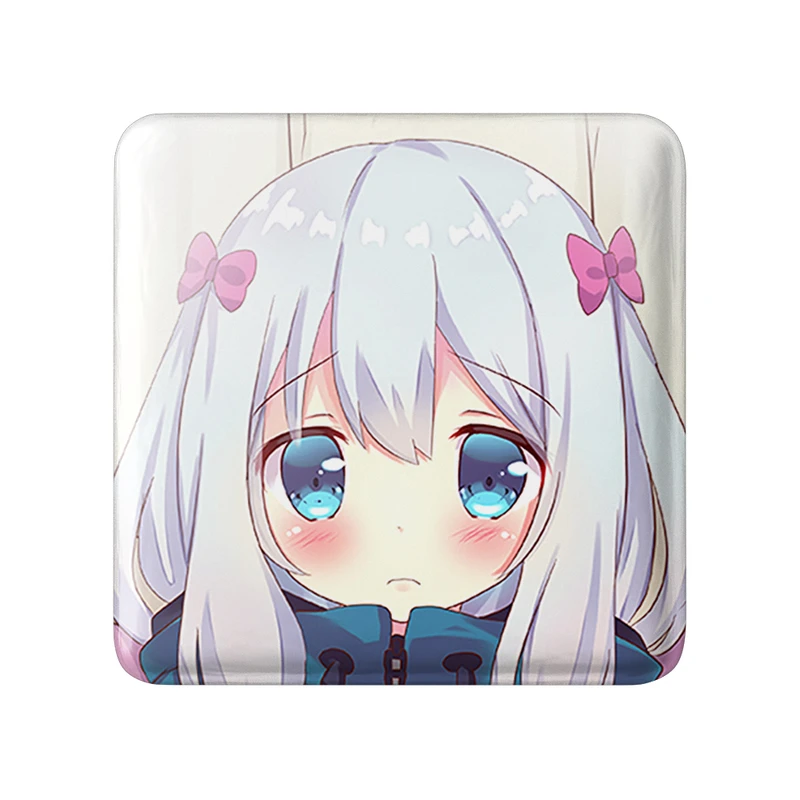 مگنت خندالو طرح ساگیری انیمه ارومانگا سنسی Eromanga Sensei  مدل مربعی کد 22643