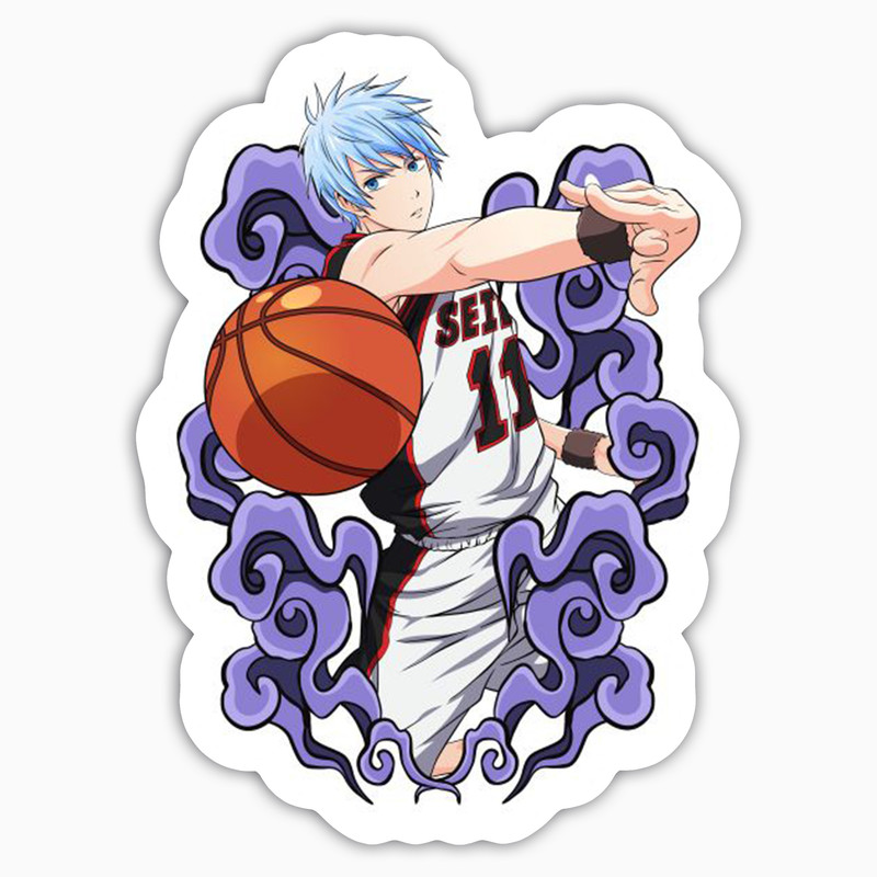 استیکر لپ تاپ و موبایل بووم طرح انیمه Kuroko مدل No Basket کد BM138