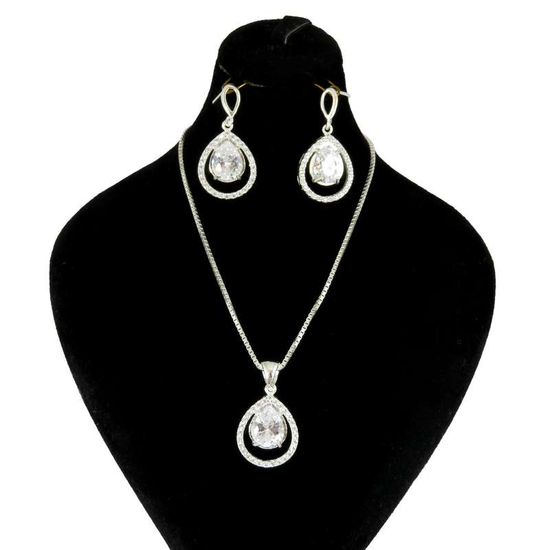 نیم ست نقره زنانه مدل AV182-S10 C10