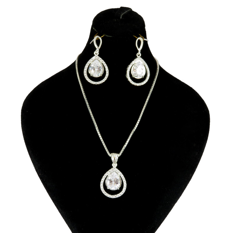 نیم ست نقره زنانه مدل AV182-S10 C10