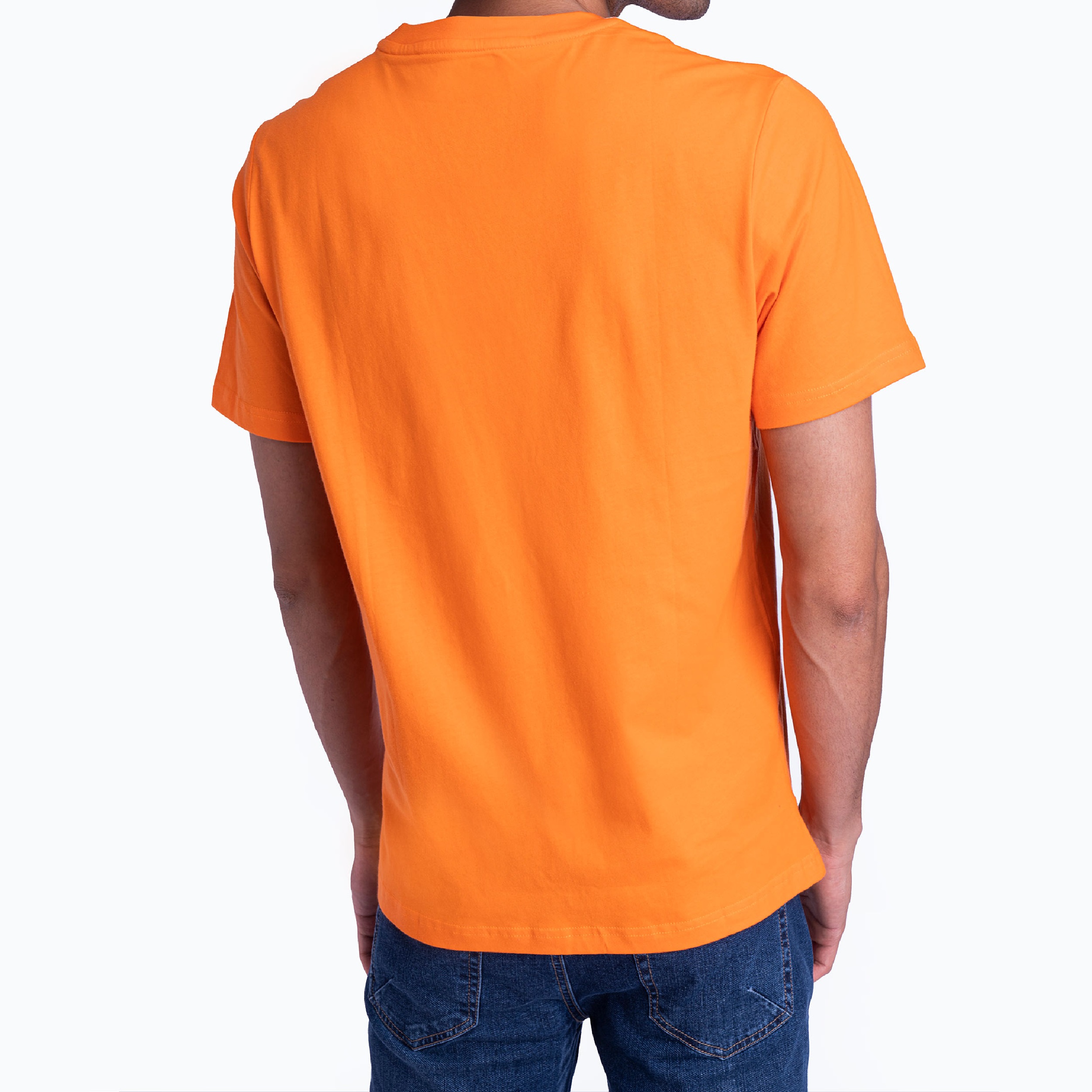 تی شرت آستین کوتاه مردانه جین وست مدل یقه گرد کد 1551317 رنگ نارنجی -  - 2