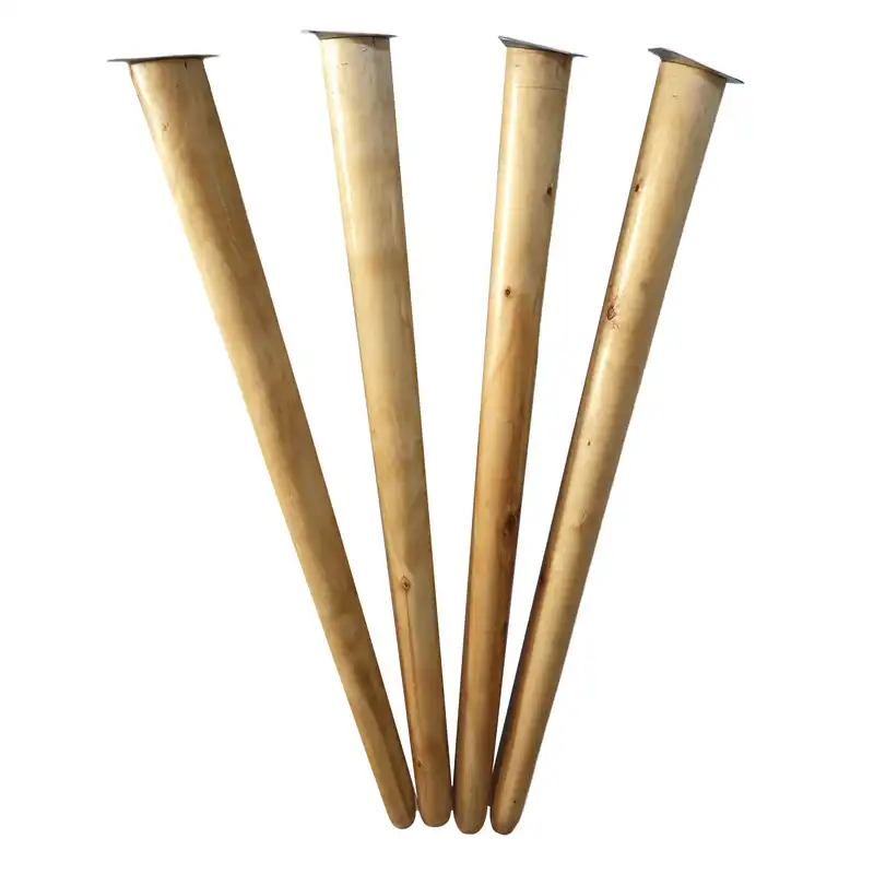 پایه میز مدل چوبی مخروطی کد 70-D1 بسته 4 عددی