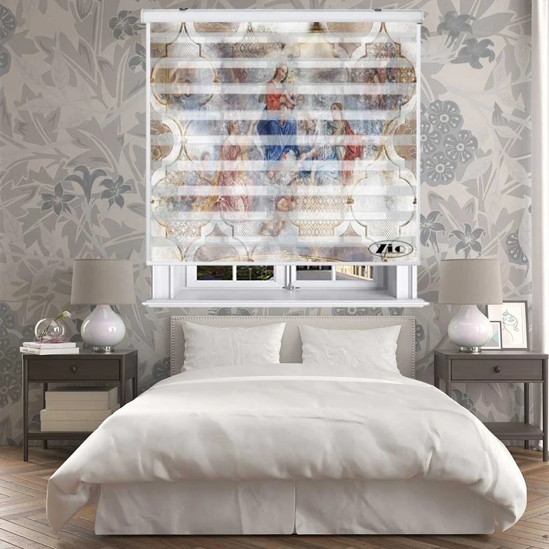 پرده زبرا زیو کد O7000 سایز 150x150 سانتی متر