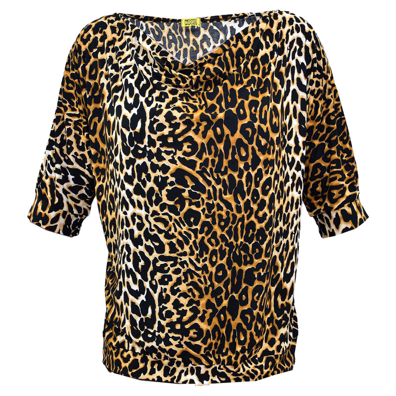 بلوز زنانه طرح پلنگی کد 00199