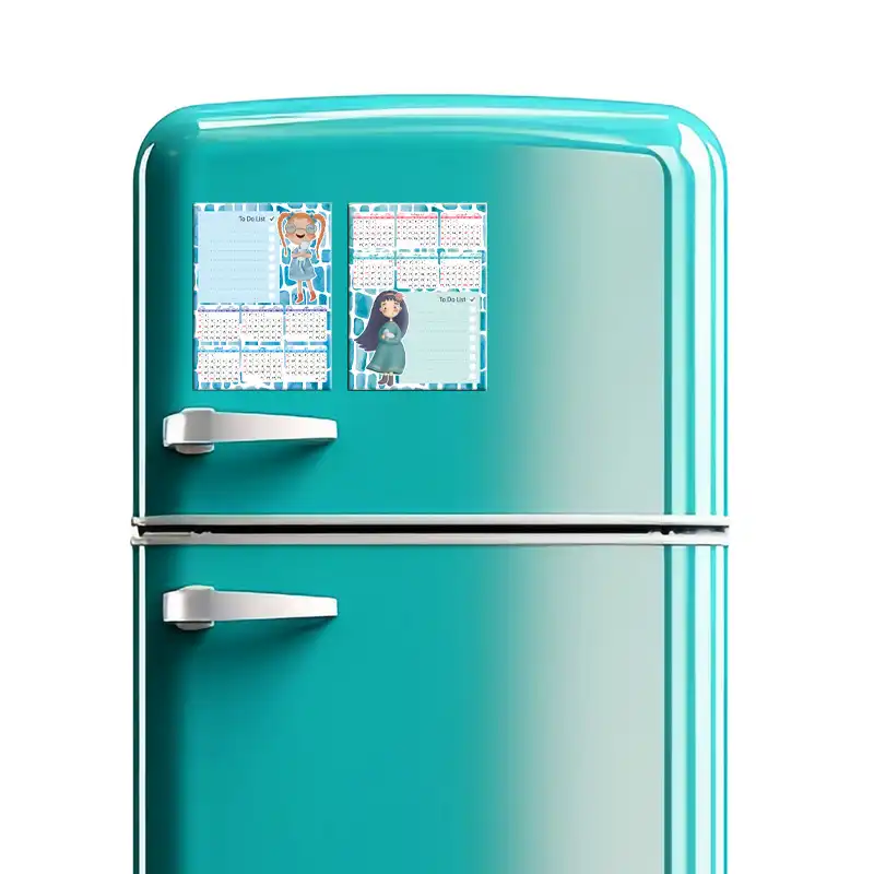 تقویم دیواری سال 1403 لاژید مدل آهن ربایی طرح کارتونی بسته 2 عددی