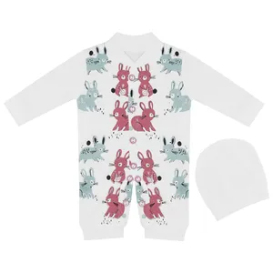 ست سرهمی و کلاه نوزادی  طرح خرگوش _2022 