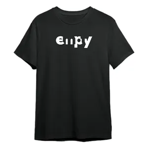 تی شرت آستین کوتاه زنانه مدل Empty کد M16 رنگ مشکی