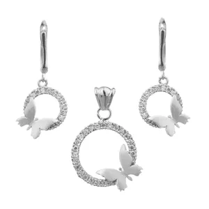 نیم ست نقره زنانه مدل روژان 1