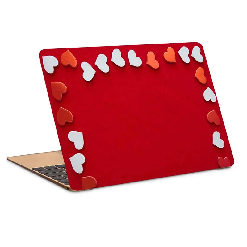 استیکر لپ تاپ طرح hearts frame love کد P-799 مناسب برای لپ تاپ 15.6 اینچ
