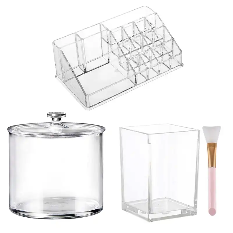 استند لوازم آرایشی مدل badonya162 مجموعه 3 عددی به همراه قلم ماسک