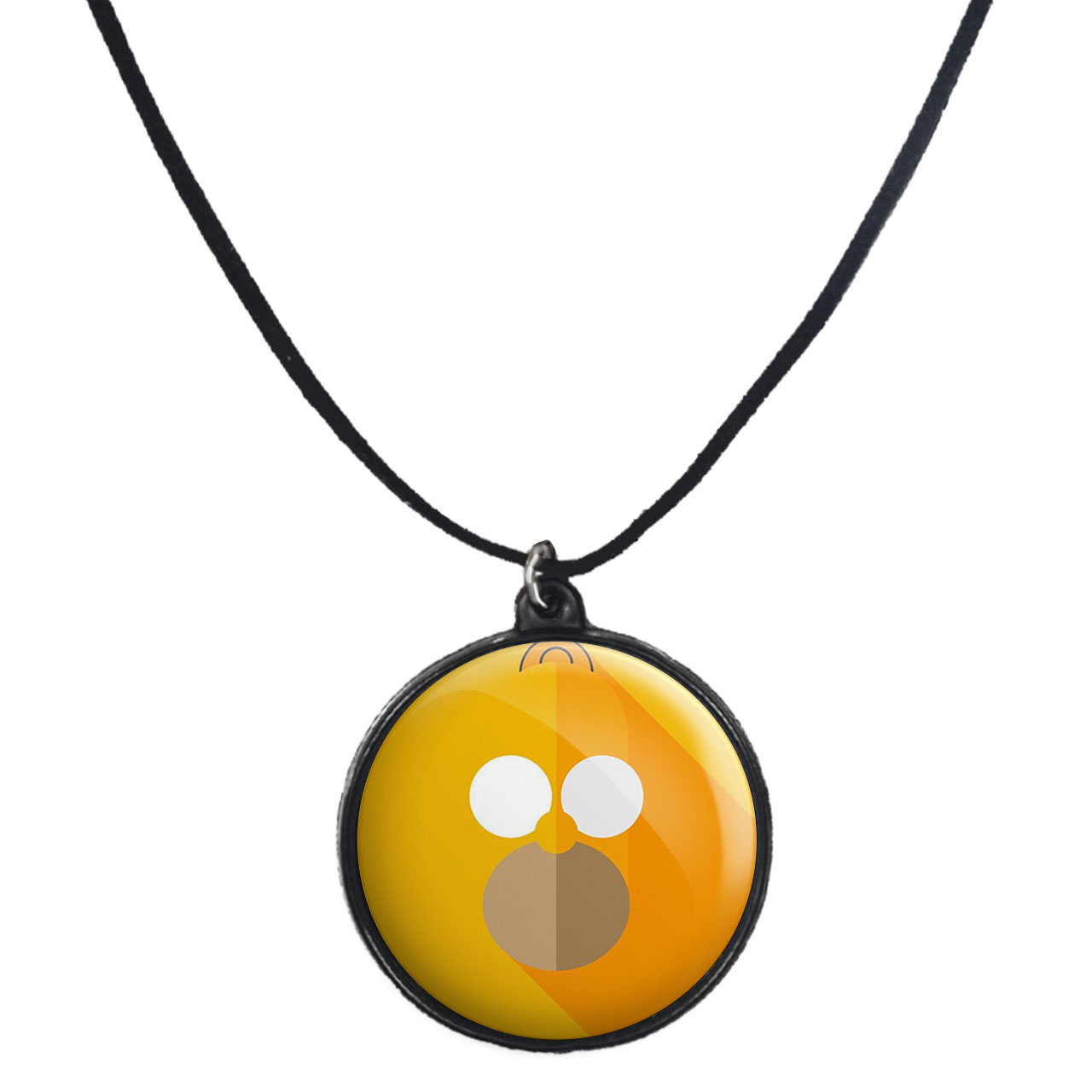 گردنبند پرمانه طرح سیمپسون ها کد pmb.21339 مدل دو طرفه