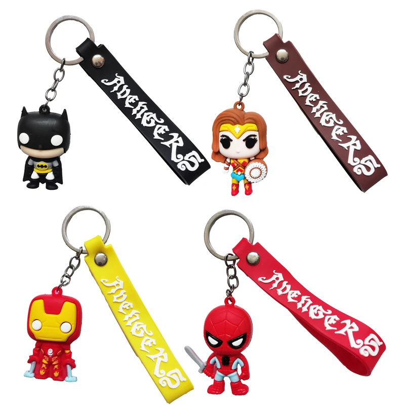 جاکلیدی مدل سیلیکونی طرح ابر قهرمانان کد DB22 مجموعه 4 عددی