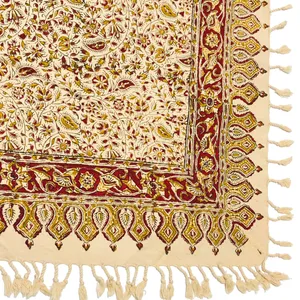 پارچه قلمکار ممتاز سایز 100 × 100 سانتی‌متر مدل 3016 230