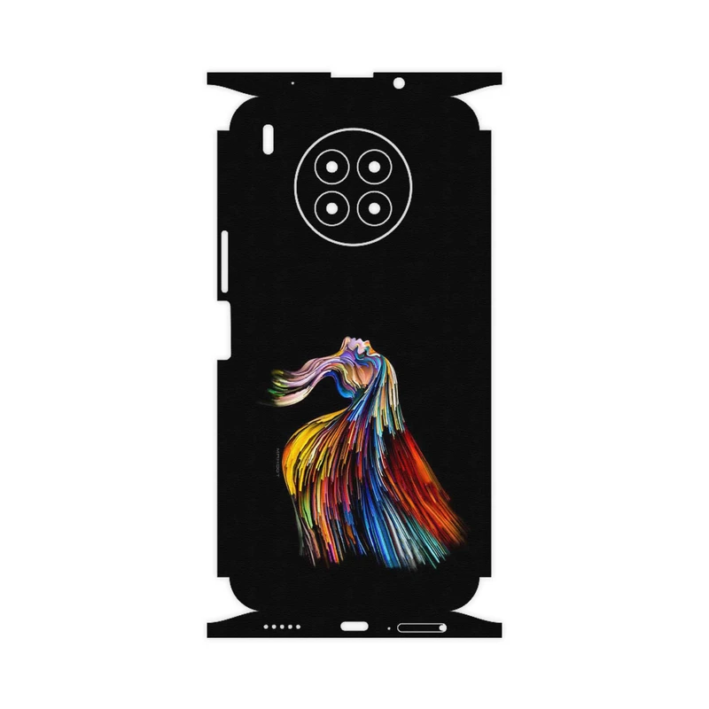 برچسب پوششی ماهوت مدل Rainbow Hair Digital Art-FullSkin مناسب برای گوشی موبایل هوآوی Nova 8i