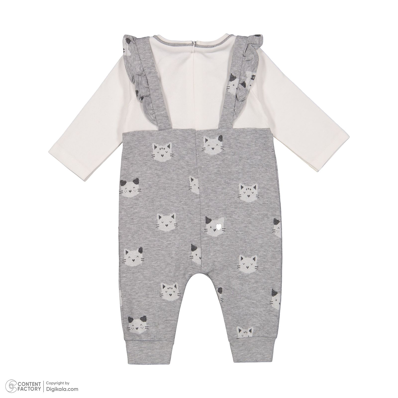 ست سرهمی و کلاه نوزادی دخترانه ایندیگو مدل 23109 - - 6