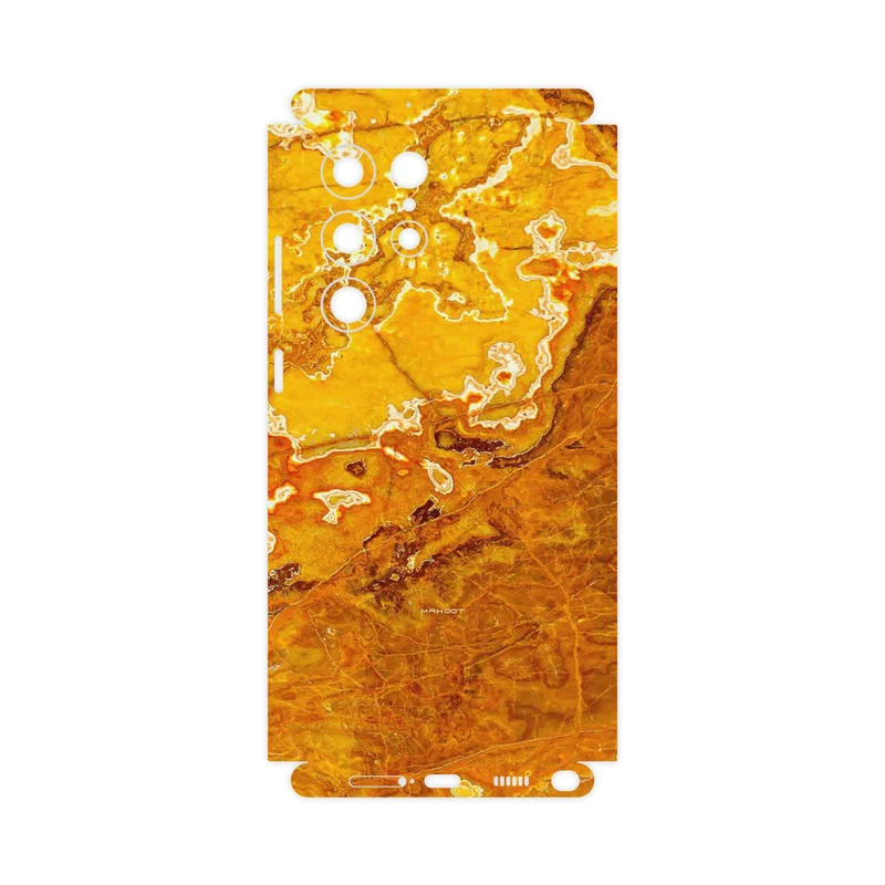 برچسب پوششی ماهوت مدل Gold Marble-FullSkin مناسب برای گوشی موبایل سامسونگ Galaxy S22 Ultra 5G