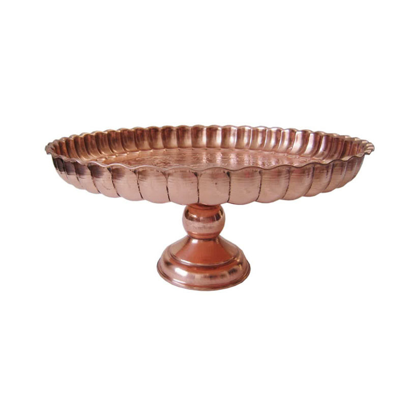 سینی مسی مدل پایه دار کد 172