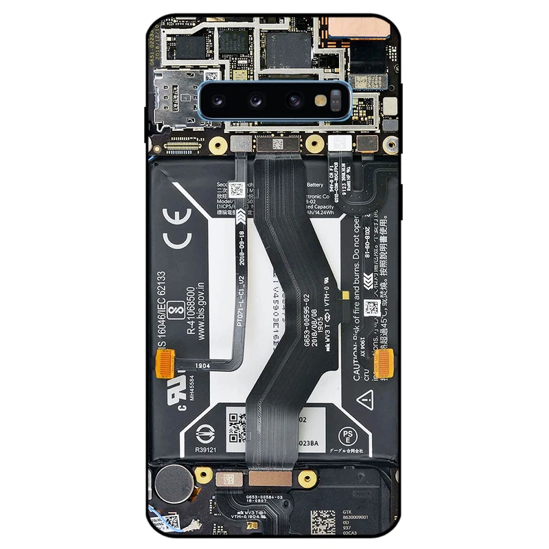 کاور مگافون طرح برد موبایل مدل 8004 مناسب برای گوشی موبایل سامسونگ Galaxy S10         