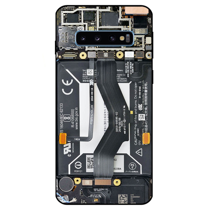 کاور مگافون طرح برد موبایل مدل 8004 مناسب برای گوشی موبایل سامسونگ Galaxy S10         