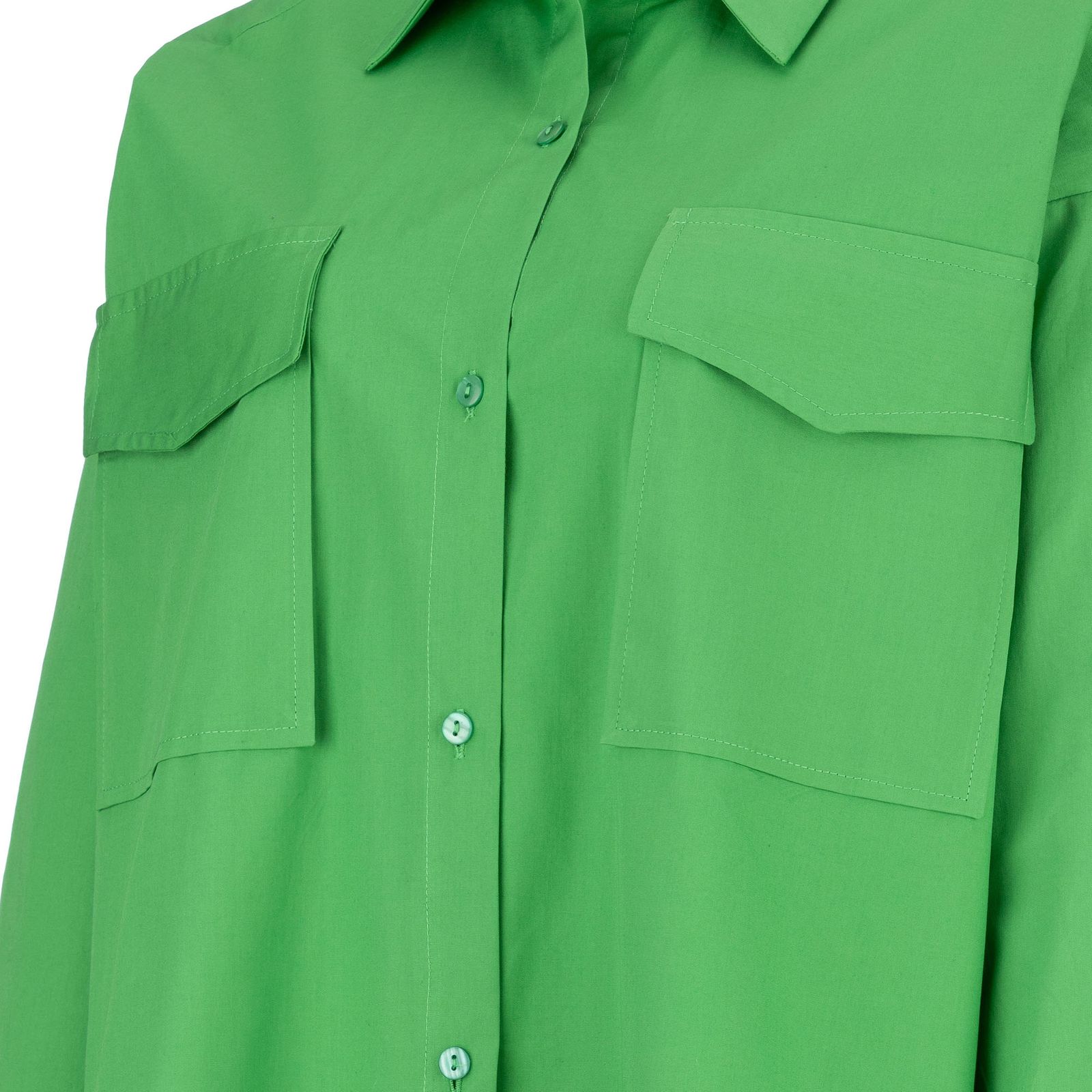 شومیز آستین بلند زنانه سرژه مدل 207290 رنگ سبز -  - 4