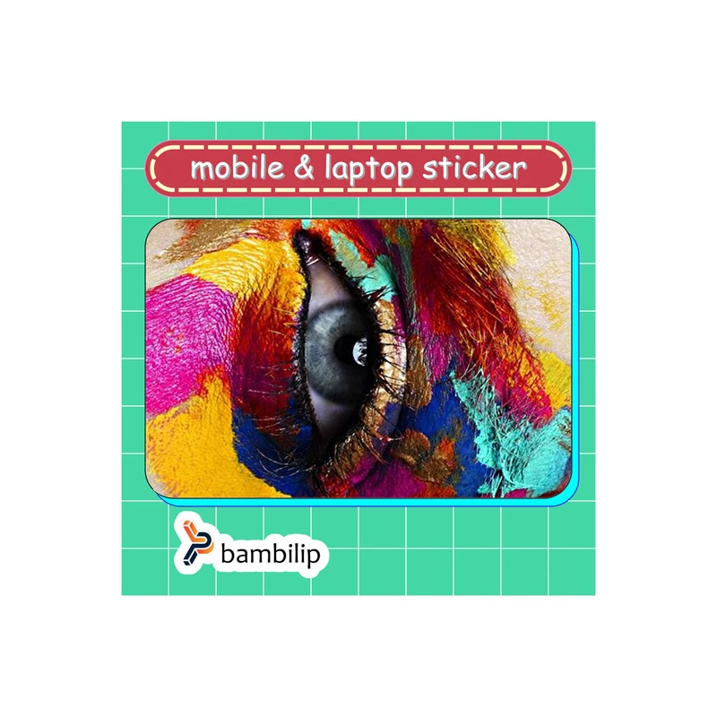 استیکر بامبیلیپ مدل کارت عابر طرح چشم و رنگ کد 1698800