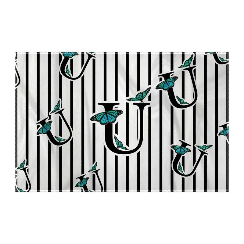 کاغذ کادو ترمه طراحان ایده مدل حرف U پروانه ای کد cfp3023