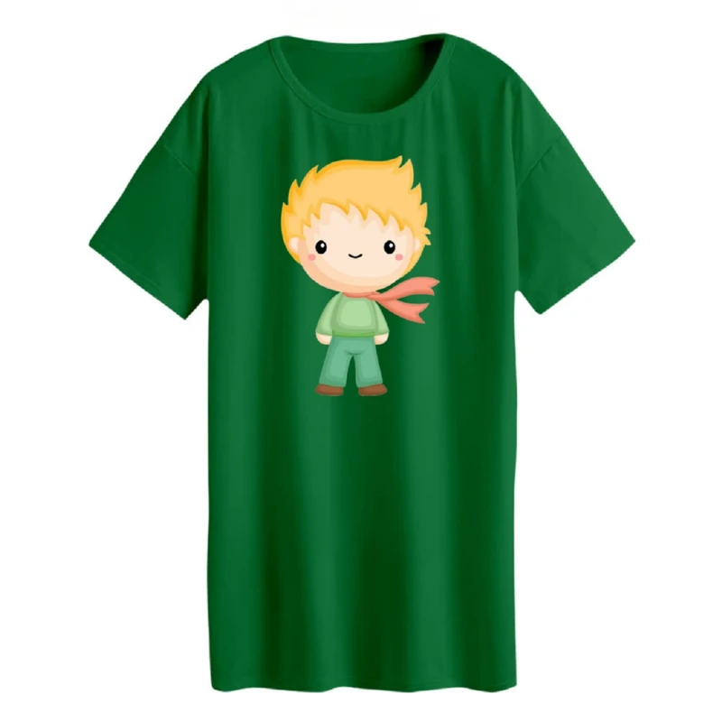 تی شرت لانگ زنانه مدل  شازده کوچولو کد 2