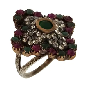 انگشتر نقره زنانه سلین کالا مدل جواهری ce-As068