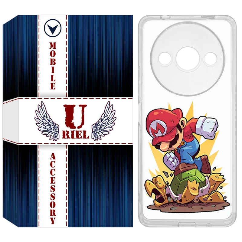 کاور یوریل مدل Clear کد 64 طرح ماریو مناسب برای گوشی موبایل شیائومی Redmi A3 / A3x