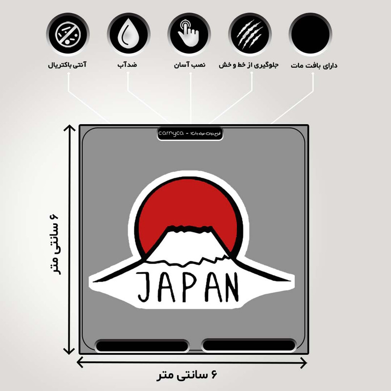 استیکر لپ تاپ کارنیکا طرح ژاپن انیمه مدل anime japan-2222048 مجموعه 2 عددی