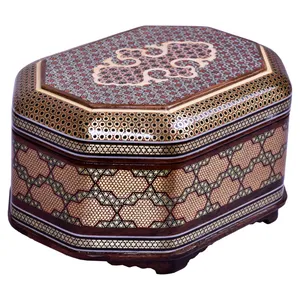 جعبه جواهر خاتم کاری کد 2014