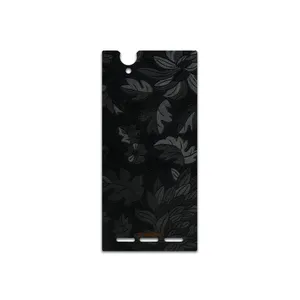 MAHOOT Black-Wildflower Cover Sticker for Sony Xperia T2 Ultra